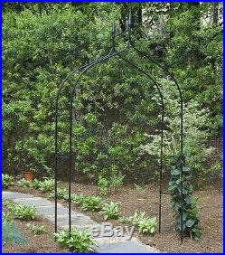 Garden Arch 8' Arbor Metal Climbing Plant Flower Vine Yard Support Round Trellis 