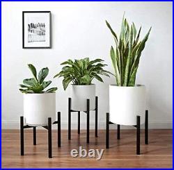 1-4PC Stand Metal Plant Holder Adjustable 8-12'' Plant Pot Indoor Display Stand