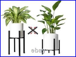 1-4PC Stand Metal Plant Holder Adjustable 8-12'' Plant Pot Indoor Display Stand