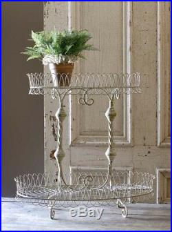 2 Tier French Wire Display Stand