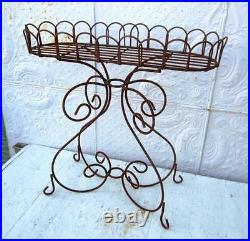 30 Wrought Iron Curl Fern Stand, Metal Flower Planter