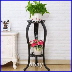 32-Inch Rustproof Metal Plant Stand Stylish Decorative Flower Pot Rack for Ind