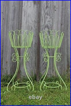 34 Wrought Iron Deep Basket Plant Stand Metal Flower Holder for Your Garden
