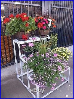 3 Tier Big Flower Pot Plant Metal Stand Display Home Garden Decor Shelves Rack