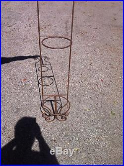3-Tier Metal Iron Plant Stand (Round Holders) 5 Feet Tall