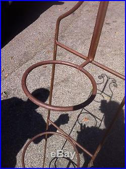 3-Tier Metal Iron Plant Stand (Round Holders) 5 Feet Tall