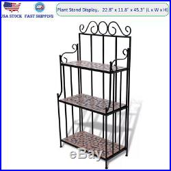 New Metal Plant Stand Display 3-Shelf Stand Mosaic Home Garden Decor 3 Colours