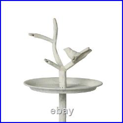 3 Tier Outdoor Metal Plant Stand Display Tray Birds Tree Branch