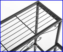 3 Tier Stair Style Metal Plant Stand Garden Shelf for Large Flower Pot Display R