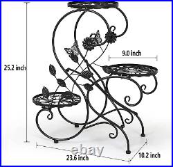 3 Tier Tall Plant Stand Outdoor Flower Stand Flower Pot Holder Display for Patio