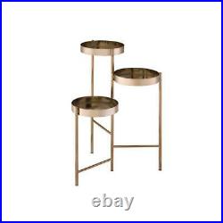 3 Tiers Home Living Room Office Metal Plant Stand Flower PotGold Color New