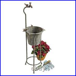 42 Vintage Weathered Spigot Whimsical Faucet Home Garden Bucket Planter
