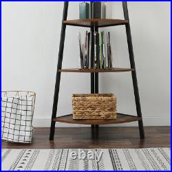 5-Tier Corner Ladder Shelf Bookcase Home Office Storage Display Rack Plant Stand