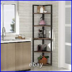 5 Tier Corner Shelf, Display Plant Flower, Stand Bookshelf for Balcony, Kitchen