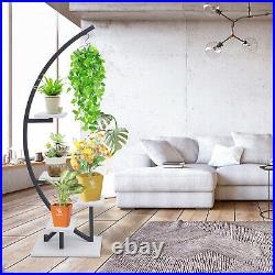 5 Tier Metal Flower Pot Holder Plant Stand Shelf Rack Planter Display Home Decor