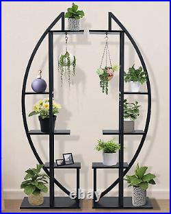 5 Tier Metal Plant Stand Indoor Multi-Purpose Flower Plant Holder Rack Shelf