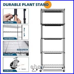 5-Tier Plant Stand with Grow Lights for Indoor Plants, Metal Plant Shelf