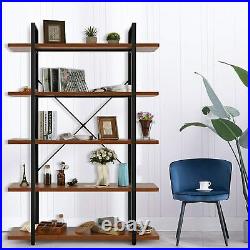 5 Tiers Bookshelf Plant Flower Stand Wood Grain Storage Shelf for Home HOT SALE