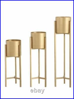 60-90cm MODERN Plant Rack Stand Ceramic Pot Display Metal Indoor Outdoor Holder