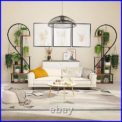 6 Tier Metal Plant Stand, Creative Half Heart Shape Ladder Plant Stands