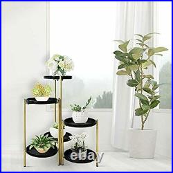 6 Tier Metal Plant Stand Multiple Flower Pot Holder Shelves Planter Rack Gold