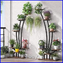 6-Tier Plant Stand Flower Pot Metal Holder Living Room Garden Balcony Display