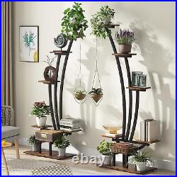6-Tier Plant Stand Flower Pot Metal Holder Living Room Garden Balcony Display