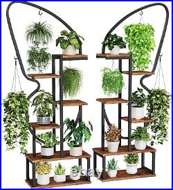 6 Tier Plant Stand Indoor Butterfly-Shaped, Tall Metal Plant Stand with 6 Plant