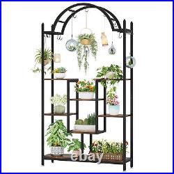 75 Plant Stand for Living Room Balcony Indoor Bonsai Flower Display Rack + Hook