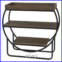 Adornments 3 Shelf Natural Wood Console/Plant Stand