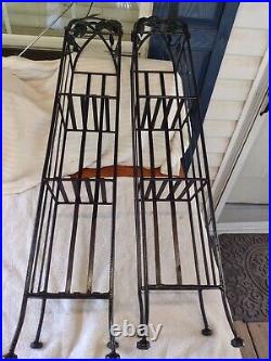 All Metal Floral Design 3 Tiers Plant Stands