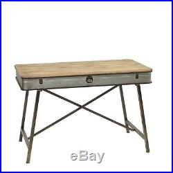 Antique Plant Stand Vintage Rustic Patio Garden Work Bench Table Wood Metal