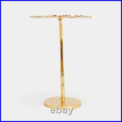 Antique Side Table Lamp Plant Furniture Small Vintage Sofa End Metal Gold Stand