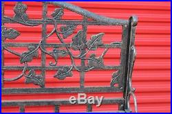 Antique Style Bakers Rack Garden Plant Stand Rack Leaf Designs All Metal Heavy