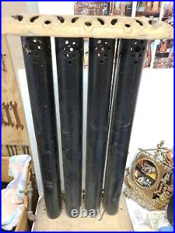 Antique Vintage Art Deco Jeweled Gas Radiator Heater Plant Stand Victorian Home