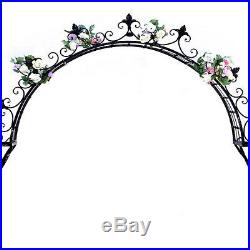 Arch Plant Stand Wall Hanging Paris-1968 Wrought Iron Construction Antique Black