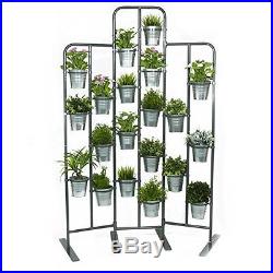 BGT Tall Metal Plant Planter Stand 20 Tiers Display Plants Indoor or Outdoors on