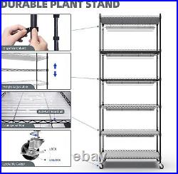 Barrina Plant Stand with Grow Lights for Indoor Plants, 6-Tier Metal Plant Sh
