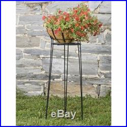 Basic Stand 30 Tall x 10 Wide Black Weather Resistant, Versatile 3 Legs, Round