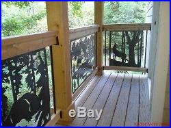 Bear standing wildlife railing insert Kodiak Metal Works Deck Porch Made in USA
