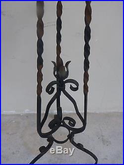 Beautiful 1920's Wrought Iron Stand For A Ceramic Pottery