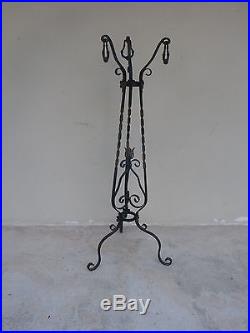 Beautiful 1920's Wrought Iron Stand For A Ceramic Pottery