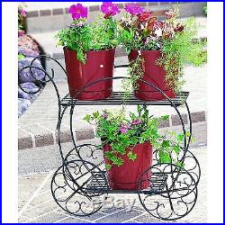 Bicycle Flower Cart Pot Plant Wedding Love Garden Yard Decor Planter Stand Metal