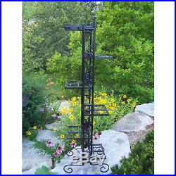 Black Wrought Iron 6-level 65-inch Plant Stand