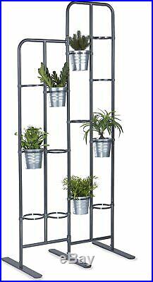Boho Industrial Style 64 inch Tall Metal Plant Pot Stand Display