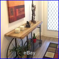 CONSOLE TABLE PLANT STAND Home Accent Display Storage Decor Metal Wood Furniture