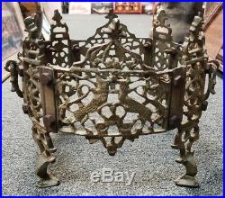 Circa 1900 German Gilded Cast Metal Crown Form Plant Stand