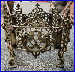 Circa 1900 German Gilded Cast Metal Crown Form Plant Stand
