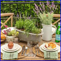 Claw Foot Planter Set of 2 Metal Plant Stands