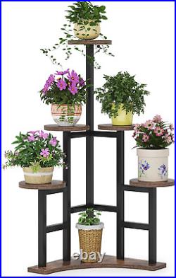 Corner Plant Stand Indoor, 6 Tiered Plant Shelf Flower Stand, Tall Multiple Pott